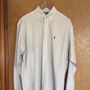 RALPH LAUREN VINTAGE BLAKE MEN MED LG SLEEVE SHIRT